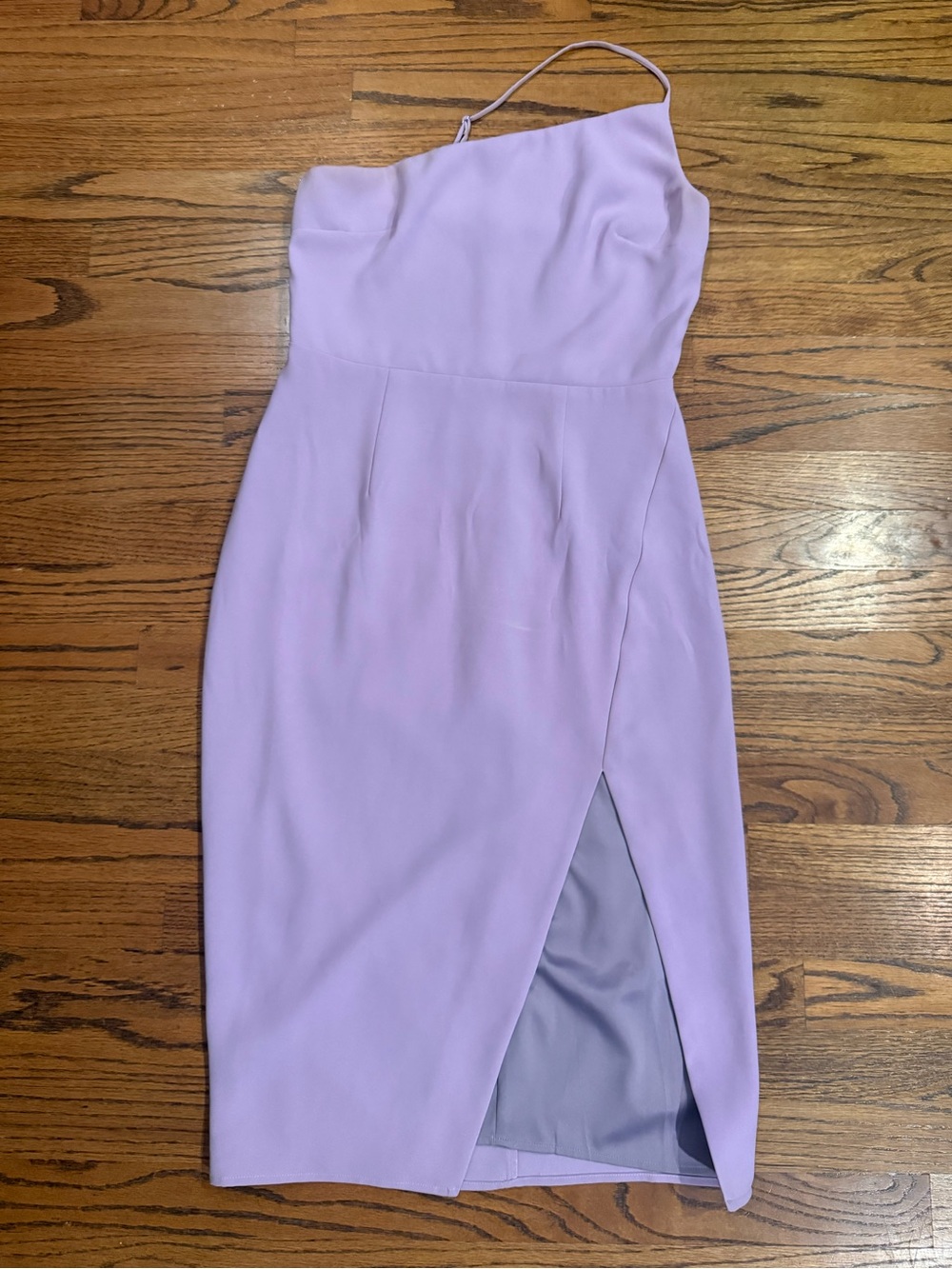 Lovers + Friends Lilac One-Shoulder Midi Dress
